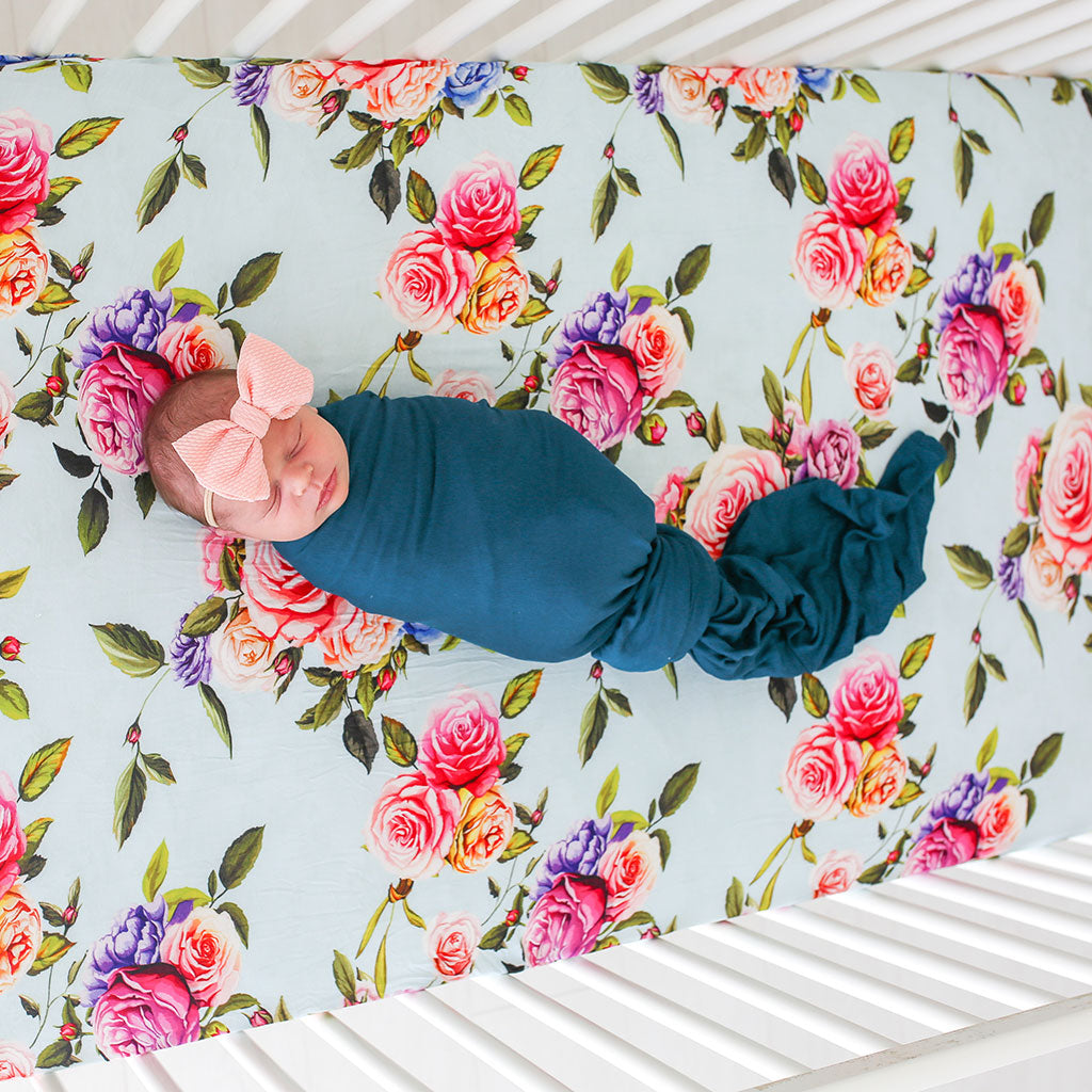 Sailor Blue Swaddle Beanie Set